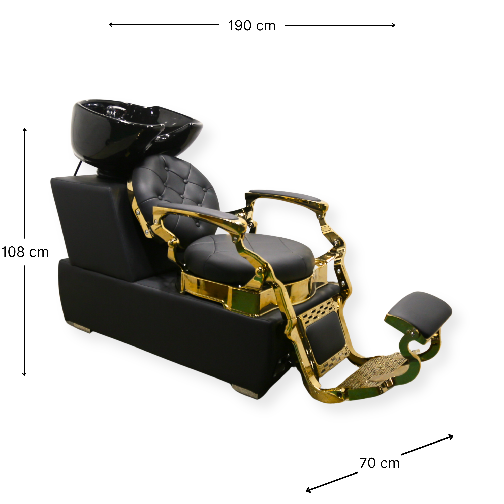 Royal Shampoo Bed Wash Unit Gold