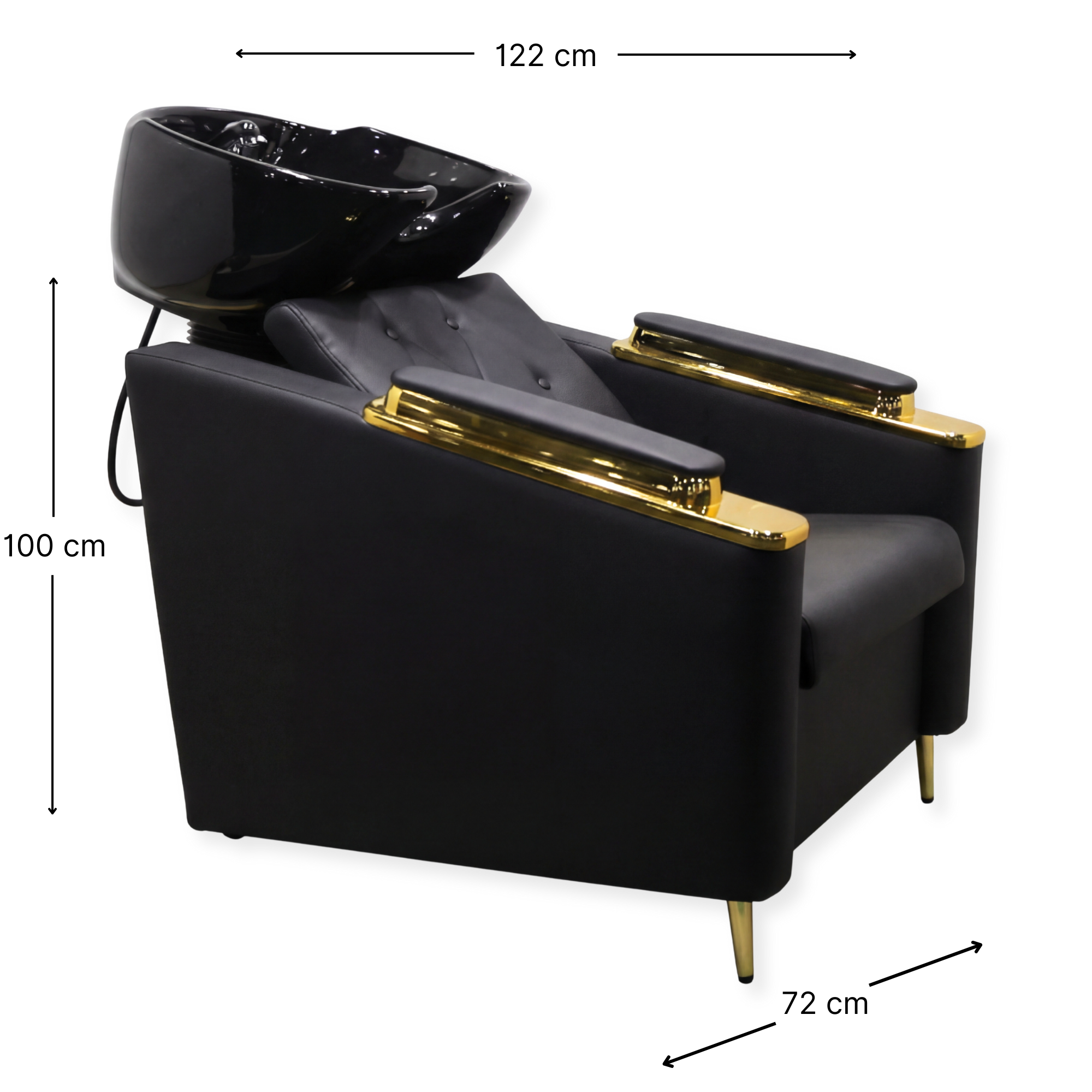 Royal Shampoo Chair Wash Unit Gold