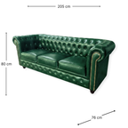 Sofa Chesterfield Green