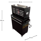 Professional Salon Storage Tool Trolley Black