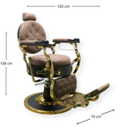 Royal Barber Chair King Brown