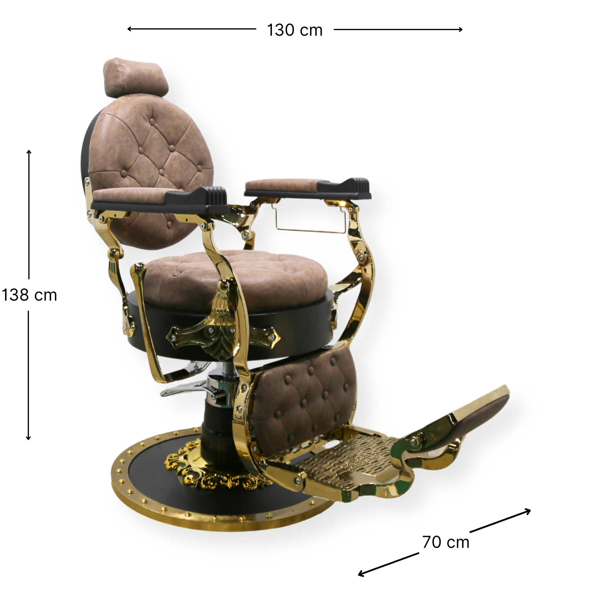 Royal Barber Chair King Brown