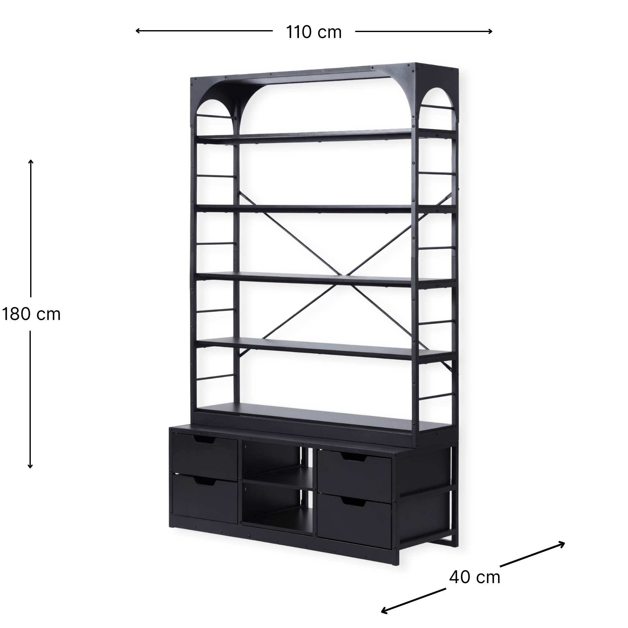 Display Cabinet - London - Black