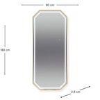 Salon Mirror Sofia - 180x80cm - Gold