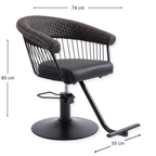 Salon Chair - Queen - Gold/Black