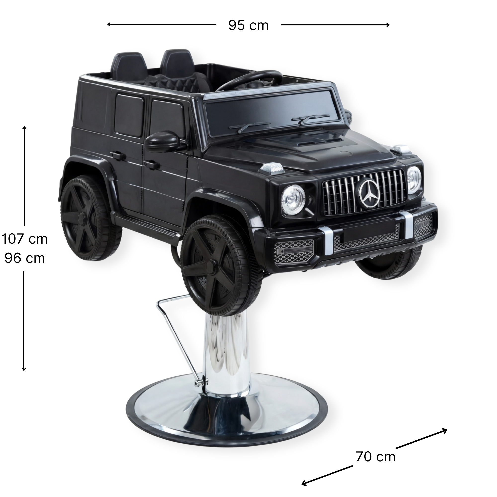 Barberchair Kids Mercedes-Benz Black