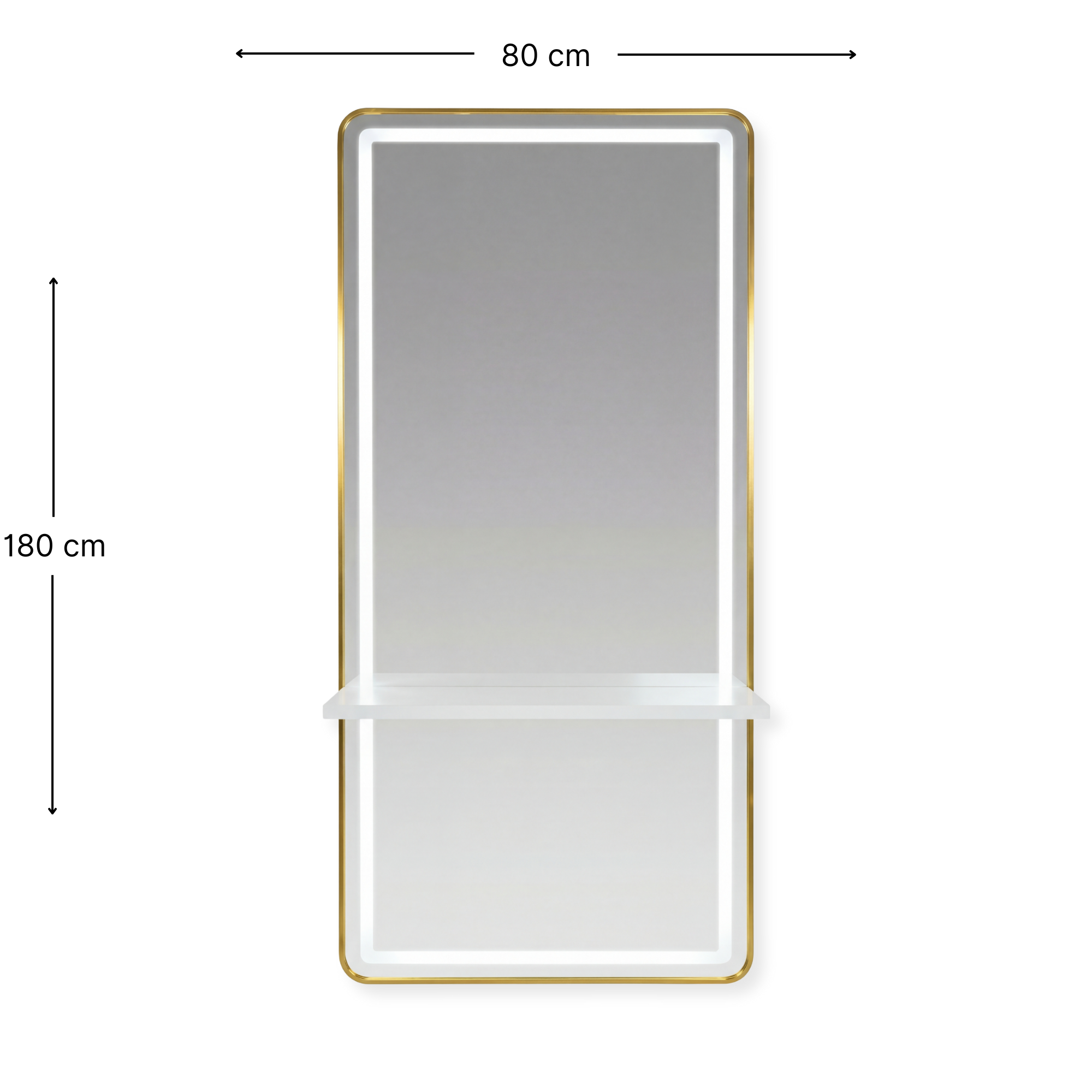 Noa Salon Mirror Monaco Gold