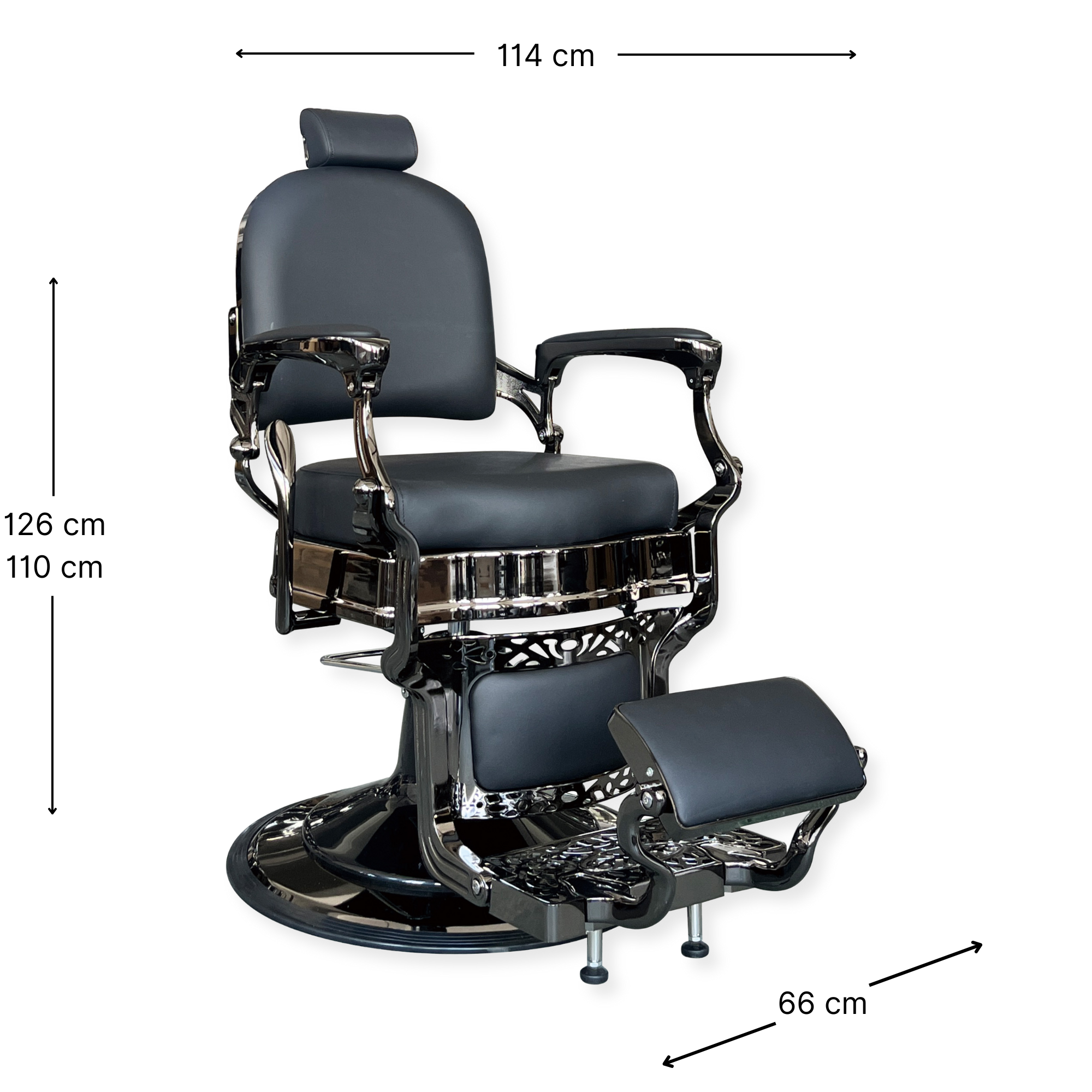 Master Barber Chair Gloss Black