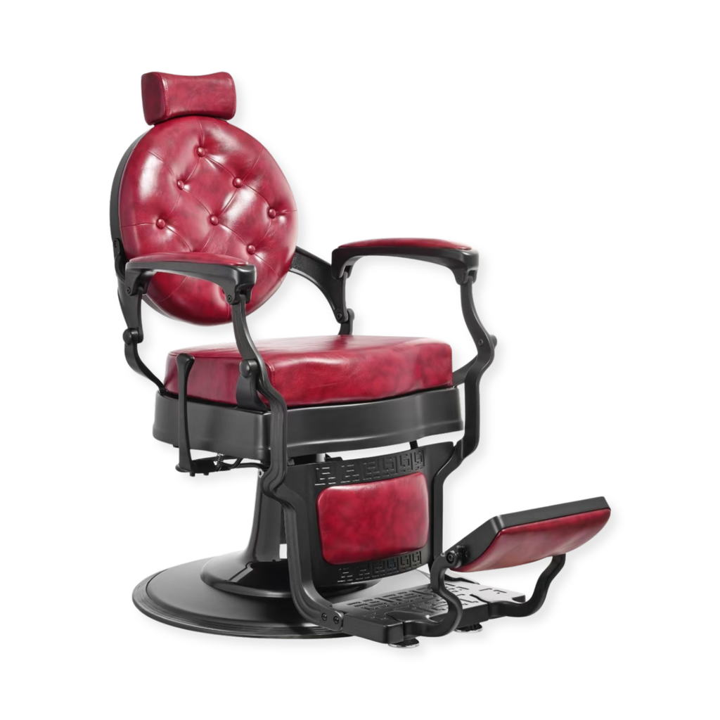 Legend Barber Chair Black Red