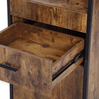 Narrow Display Cabinet - London - Brown