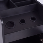 Salon Trolley with Power Outlet - London - Black