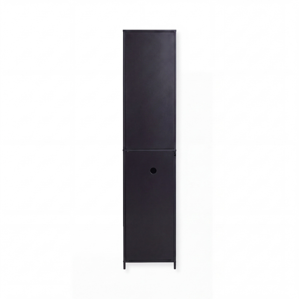 Narrow Display Cabinet  - London - Black