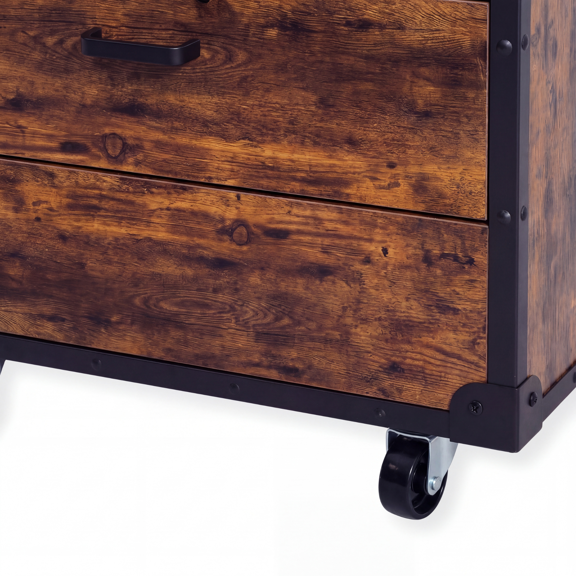 Drawer Cabinet on Wheels - London - Brown