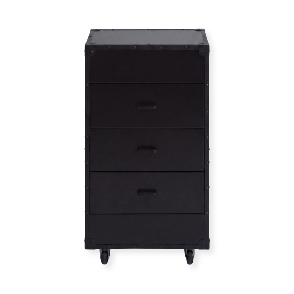 Drawer Cabinet on Wheels - London - Black