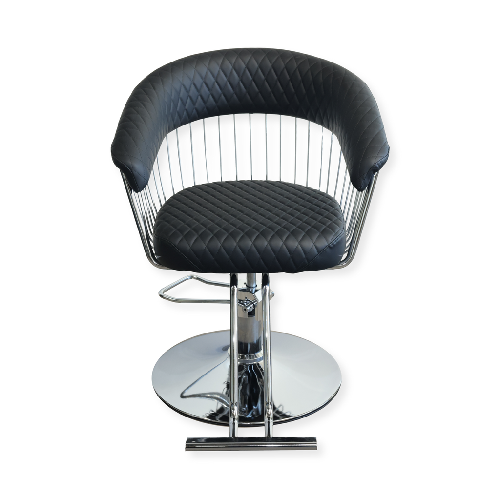 Salon Chair - Luxe - Silver/Black