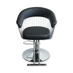 Salon Chair - Luxe - Silver/Black