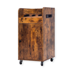 Salon Trolley with Power Outlet - London - Brown