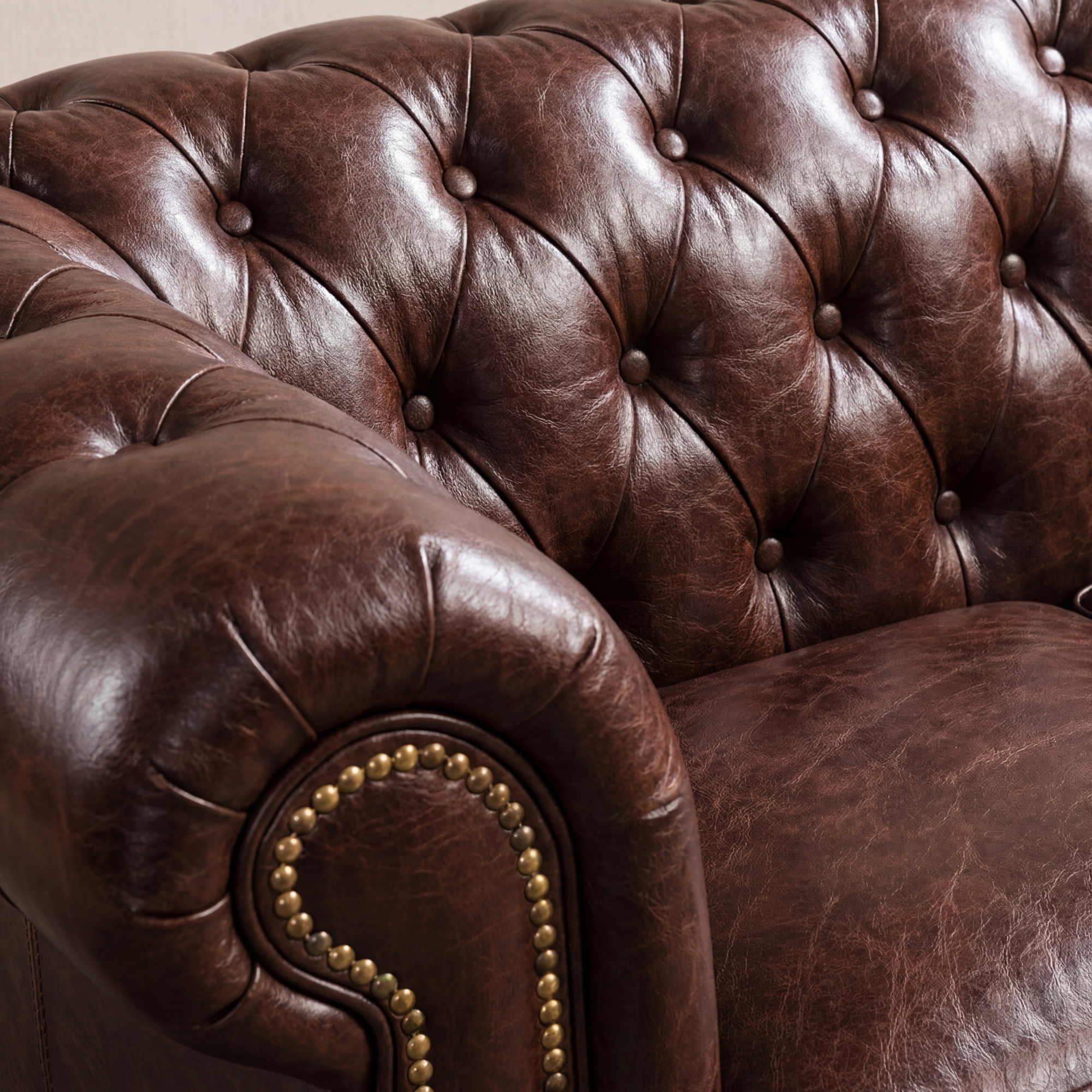 Sofa Chesterfield  Brown