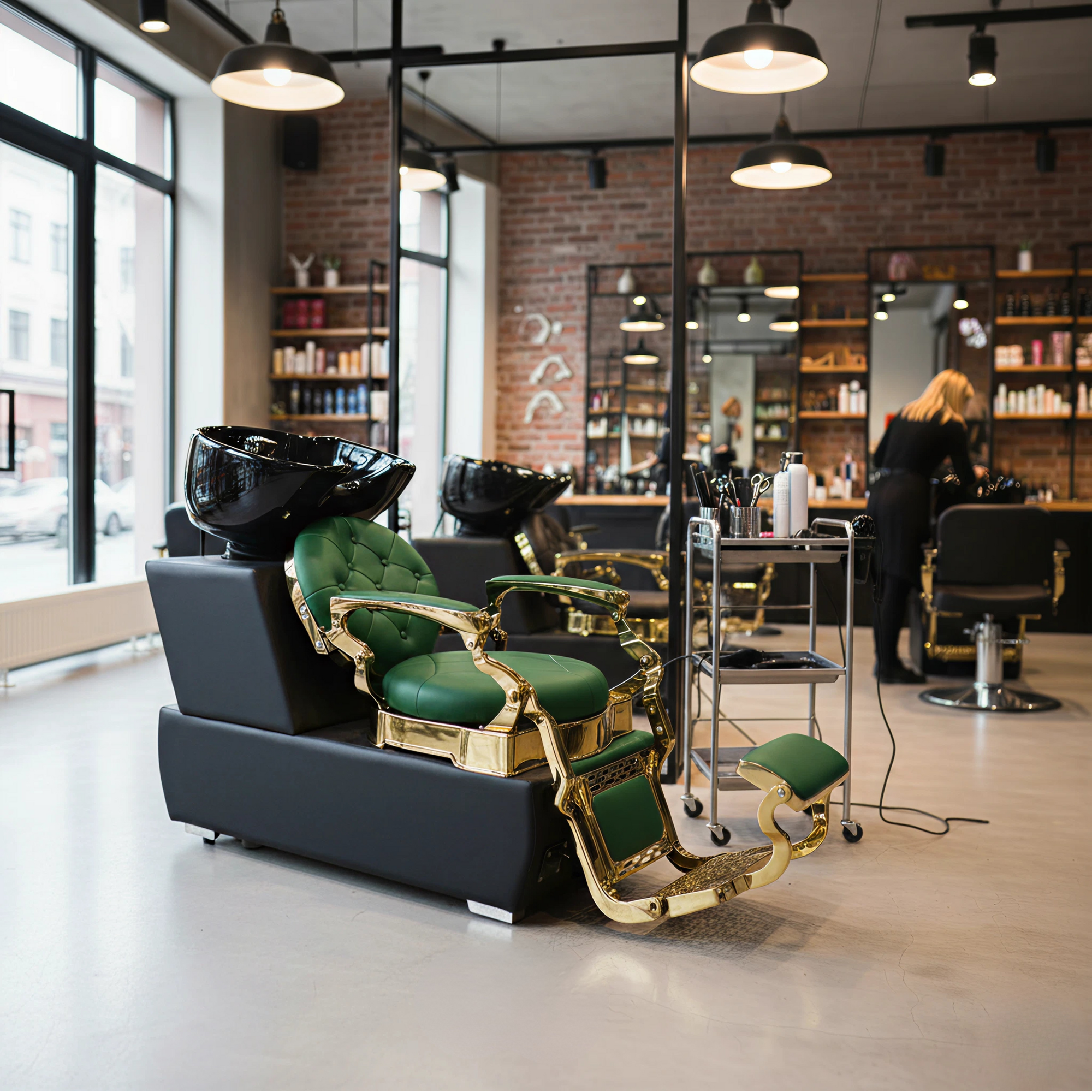 Royal Shampoo Bed Wash Unit Green