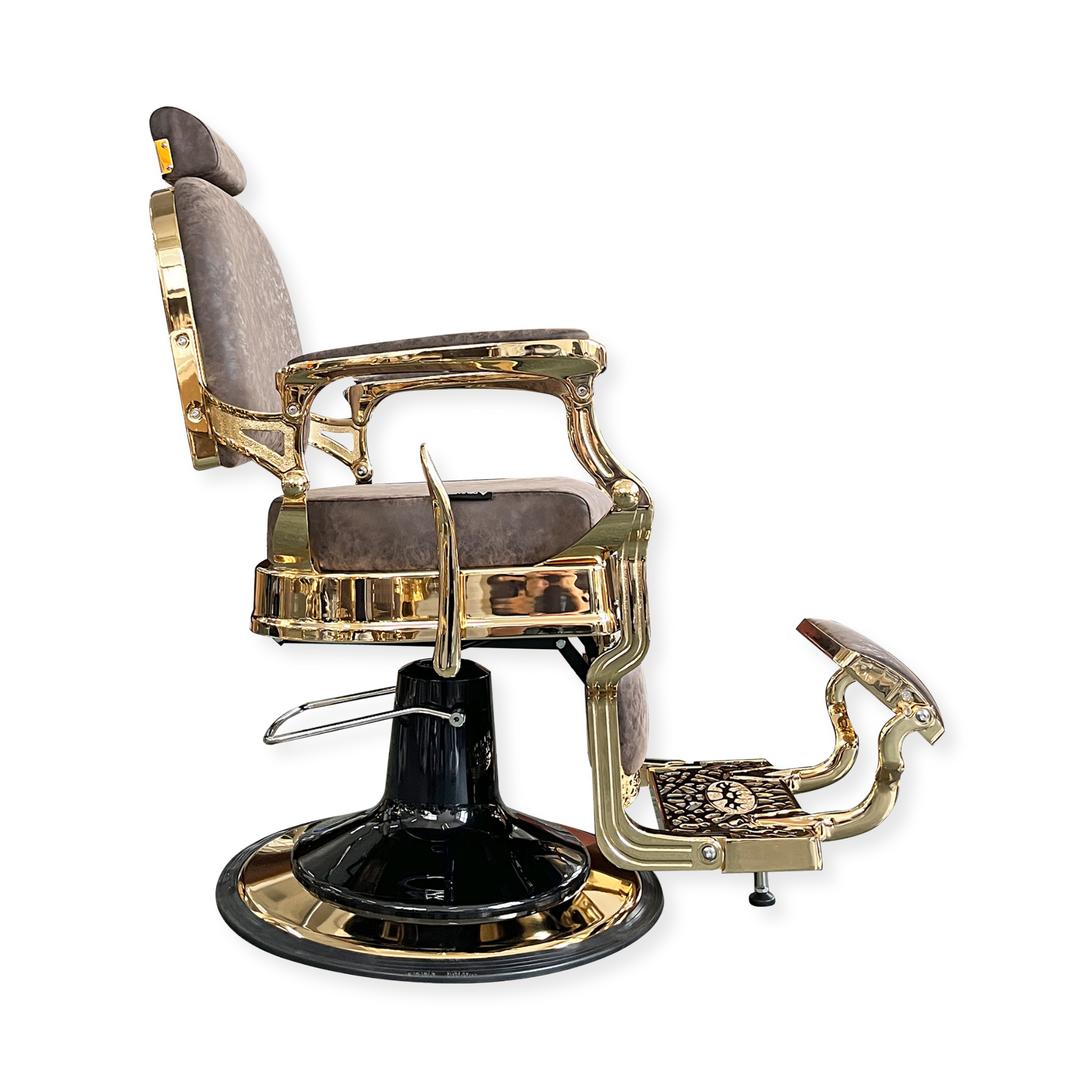 Master Barber Chair Gold Brown