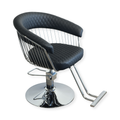 Salon Chair - Luxe - Silver/Black