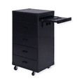 Drawer Cabinet on Wheels - London - Black