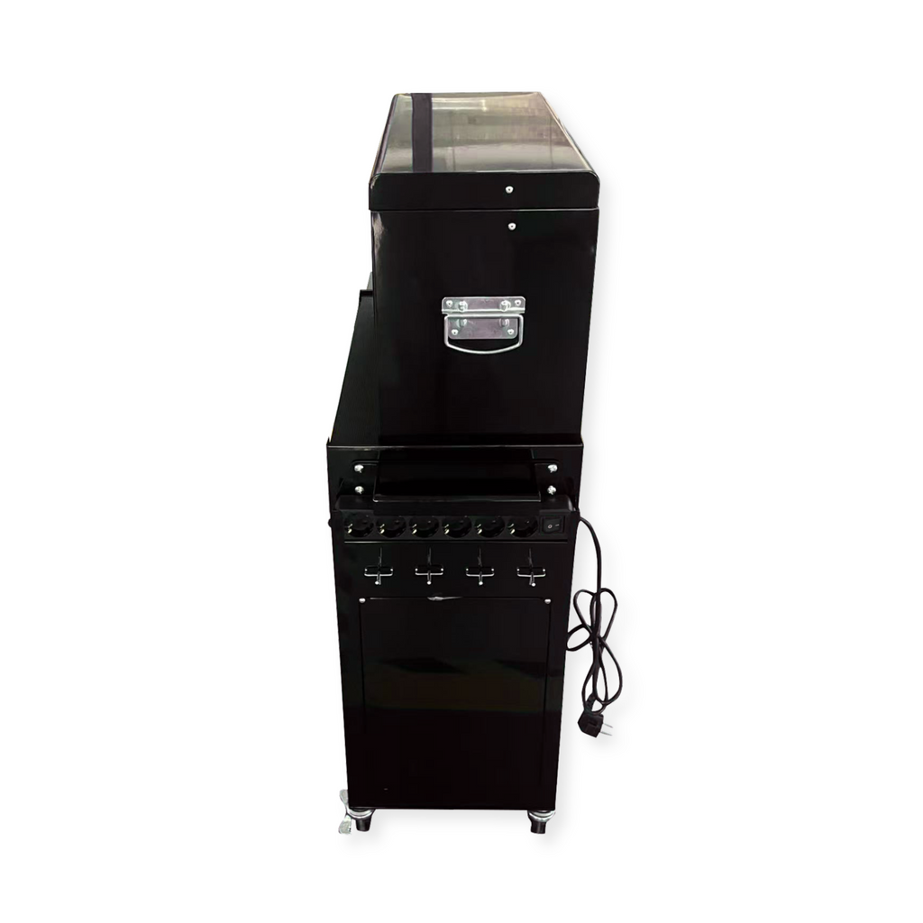 Professional Salon Storage Tool Trolley Black