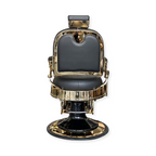 Master Barber Chair Gold Black Round
