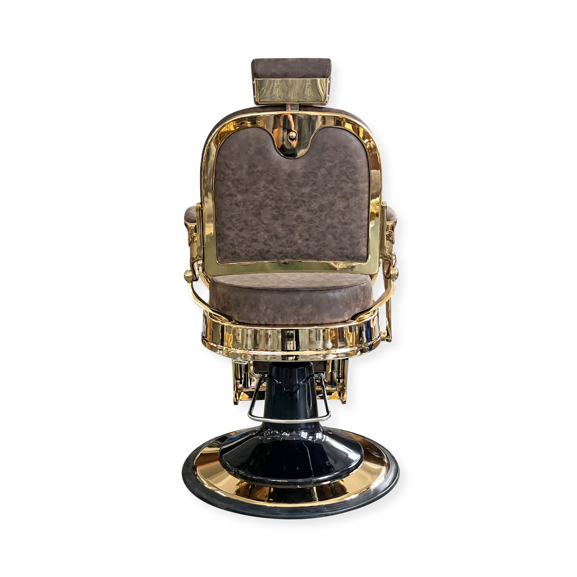 Master Barber Chair Gold Brown