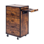 Drawer Cabinet on Wheels - London - Brown