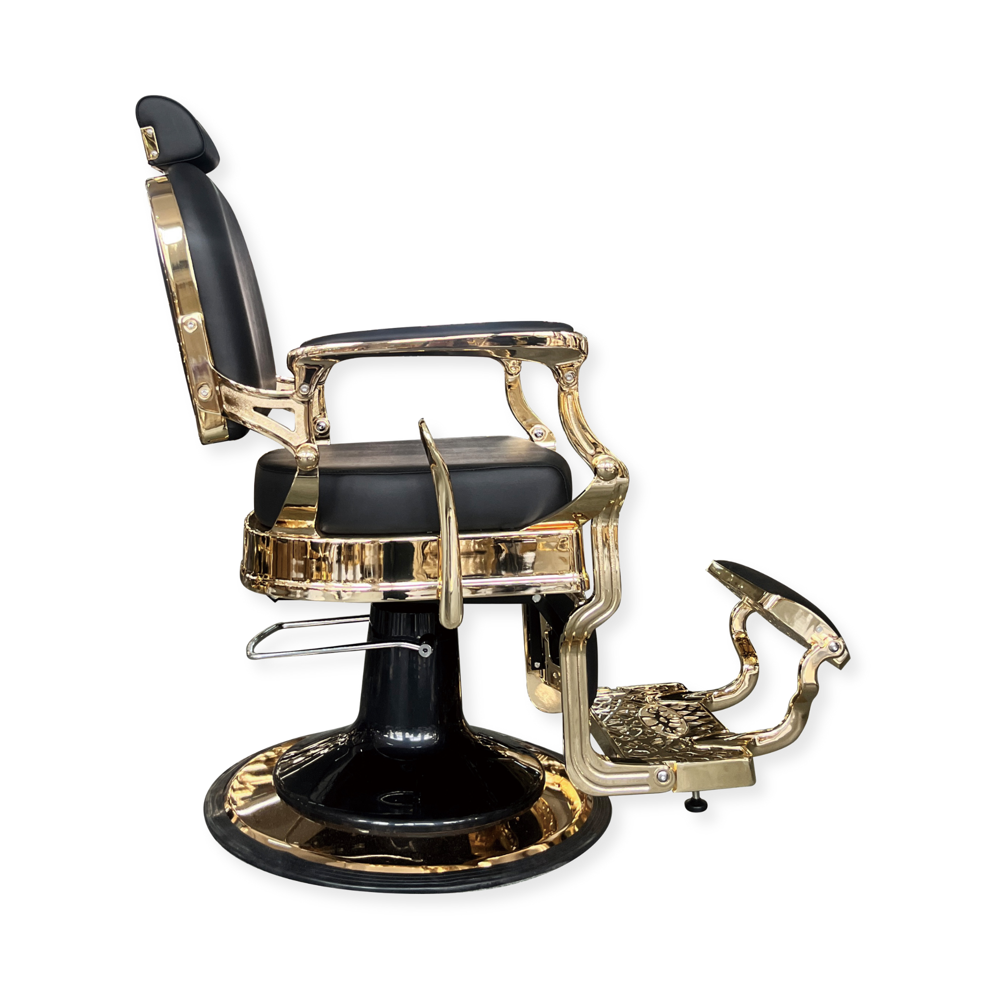 Master Barber Chair Gold Black