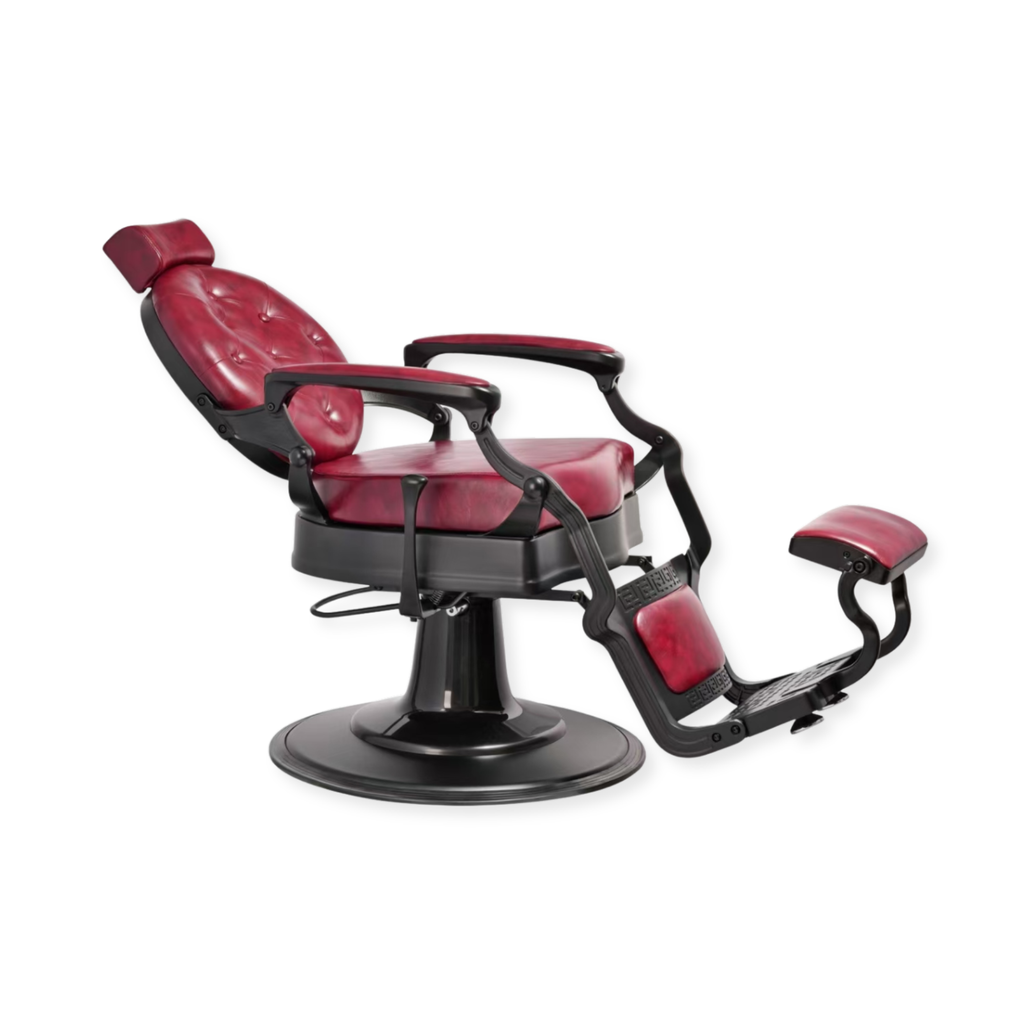 Legend Barber Chair Black Red