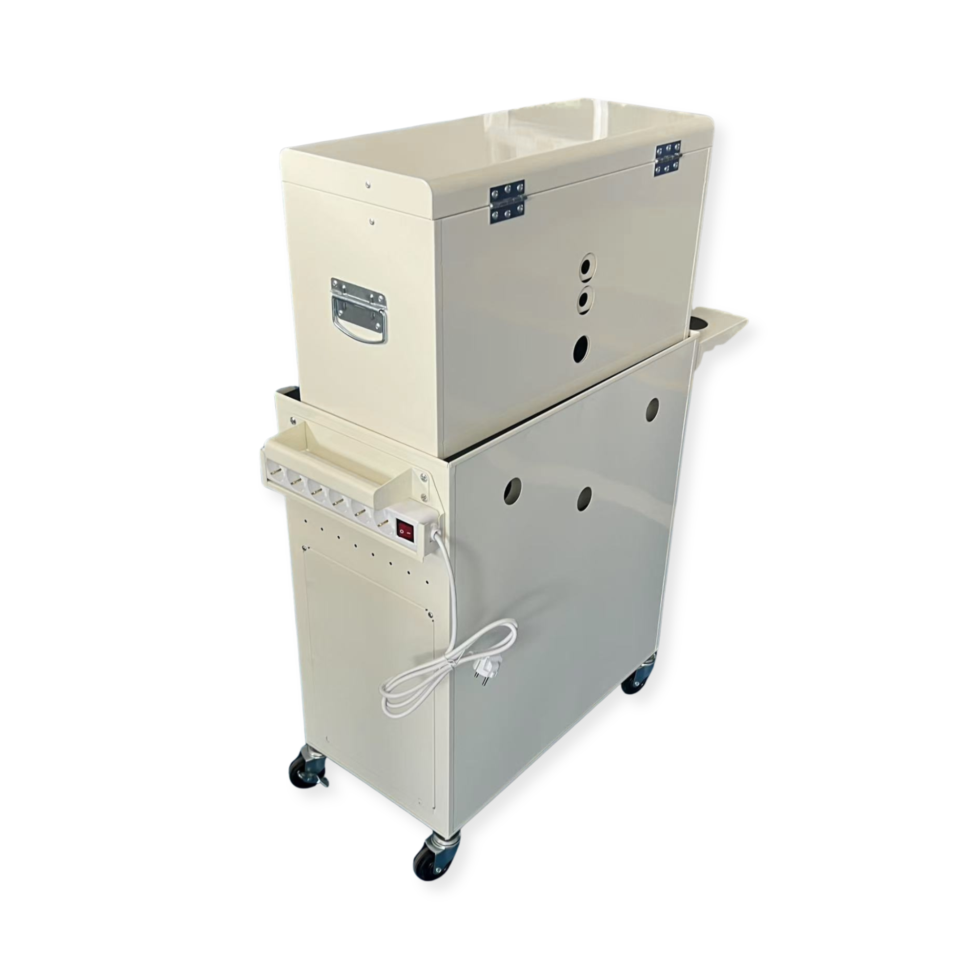 Professional Salon Storage Tool Trolley White