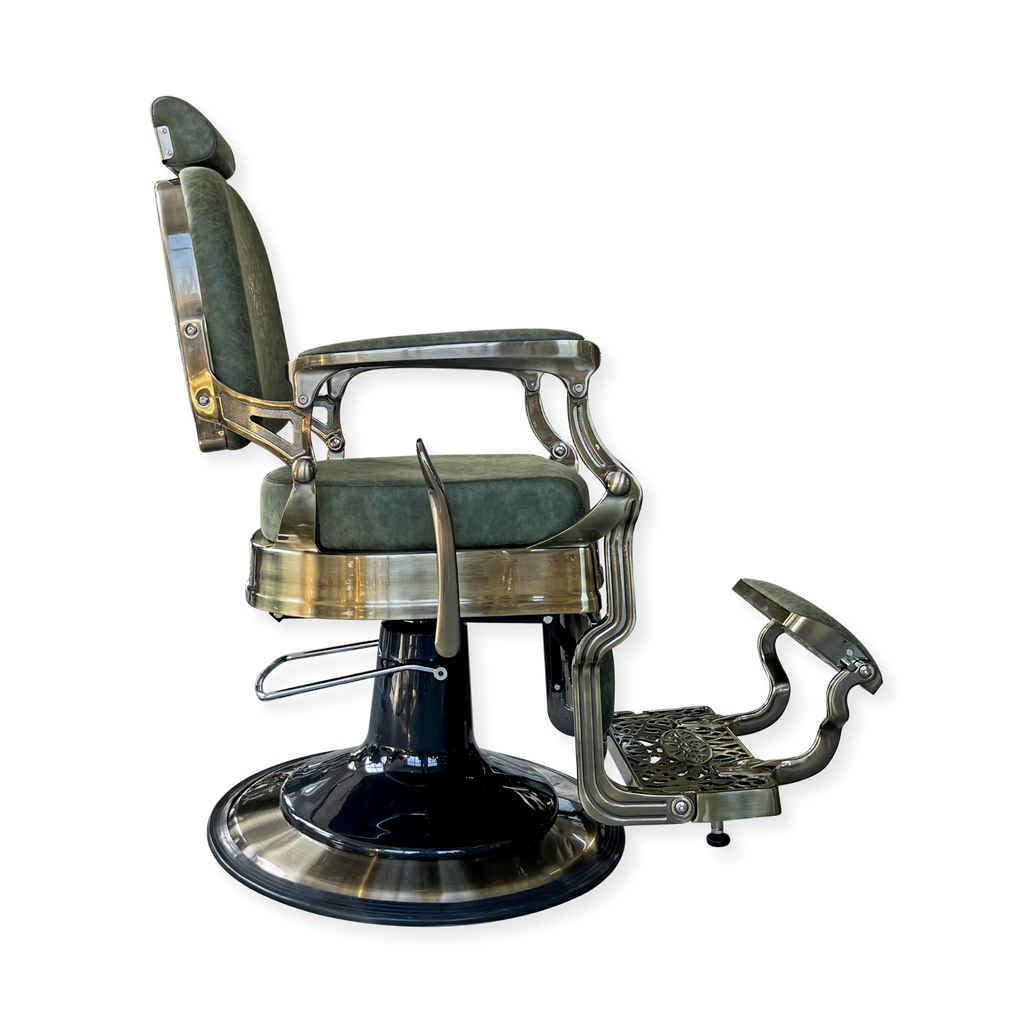Master Barber Chair Bronze Green
