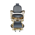 Master Barber Chair Gold Black Round