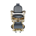 Master Barber Chair Gold Black Round