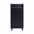 Salon Trolley with Power Outlet - London - Black