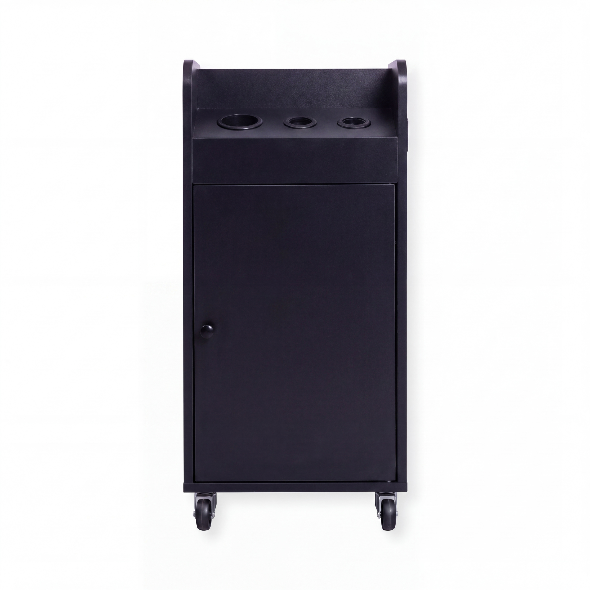 Salon Trolley with Power Outlet - London - Black