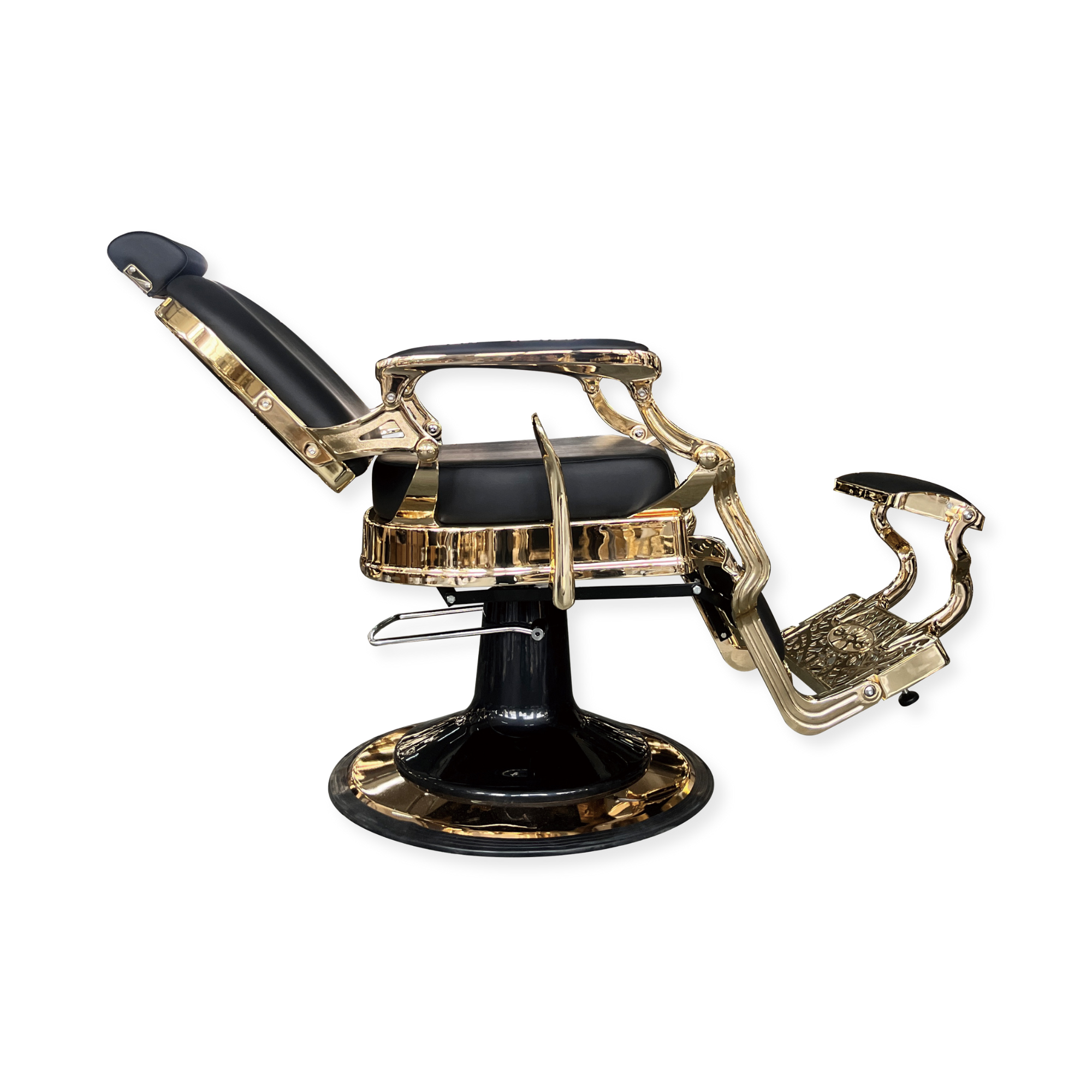 Master Barber Chair Gold Black