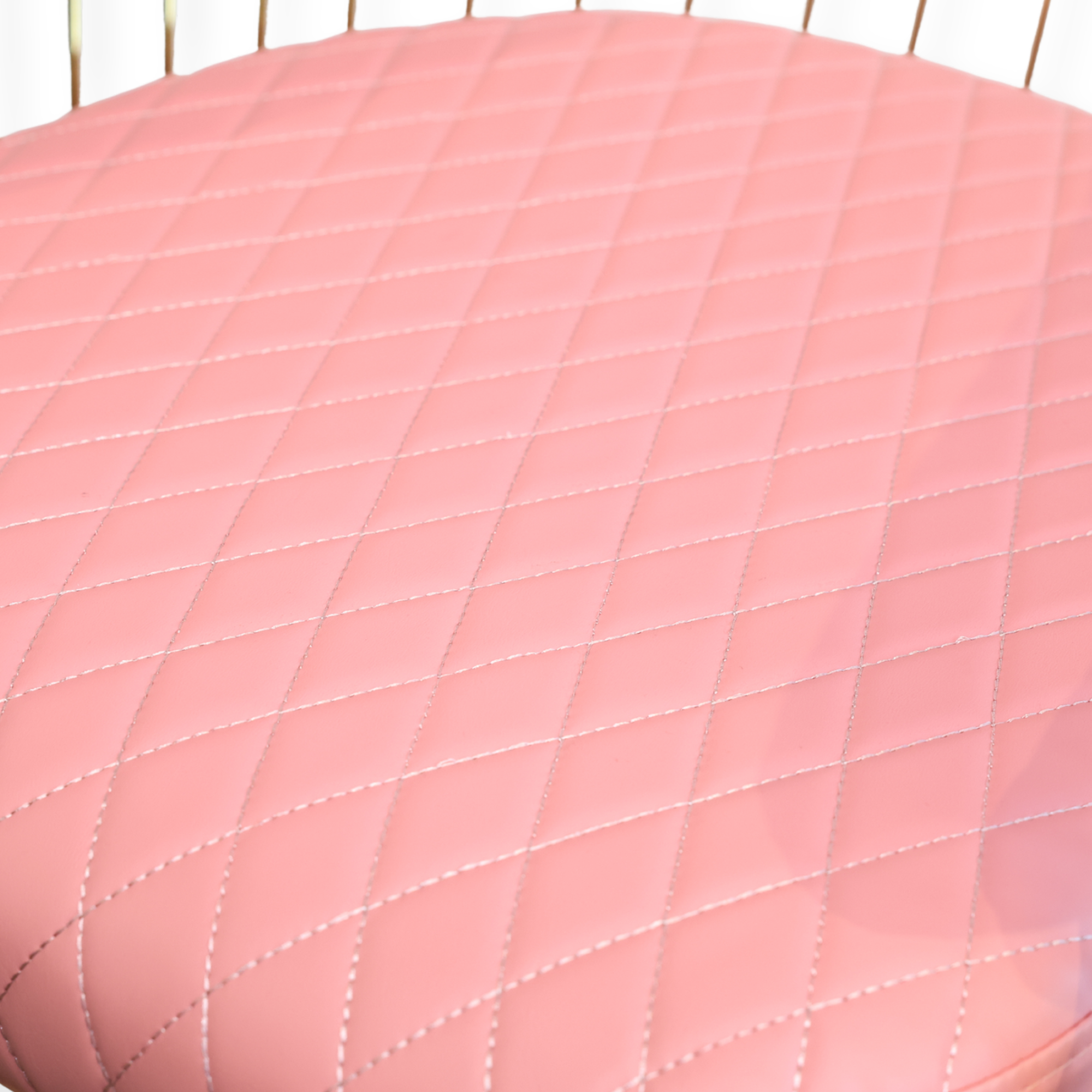 Salon Chair Luxe - Silver/Pink