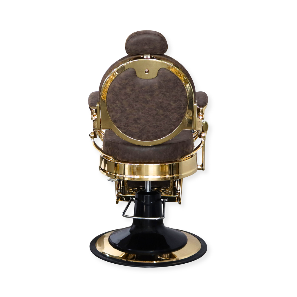 Barberchair Senior - Gold/Brown