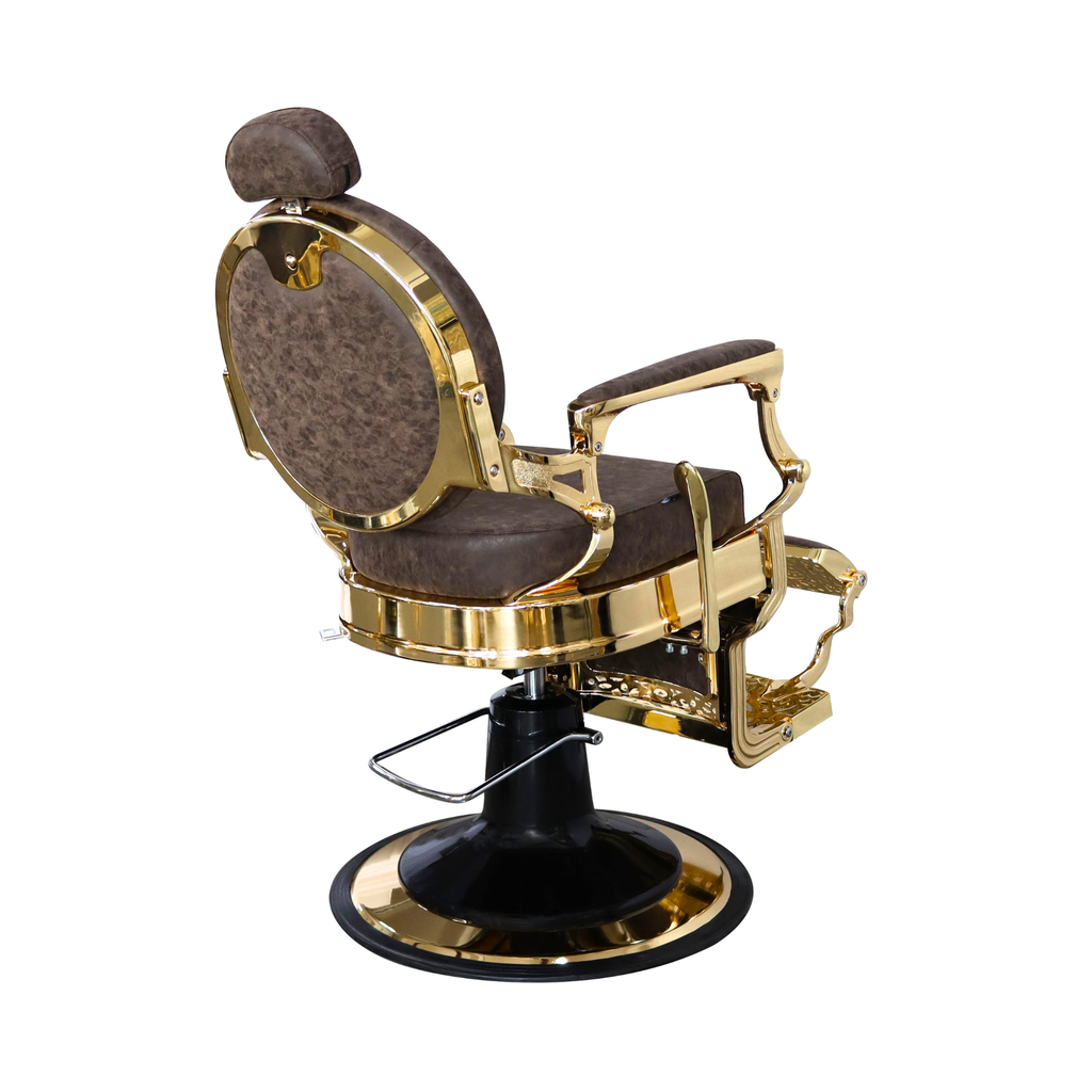 Barberchair Senior - Gold/Brown