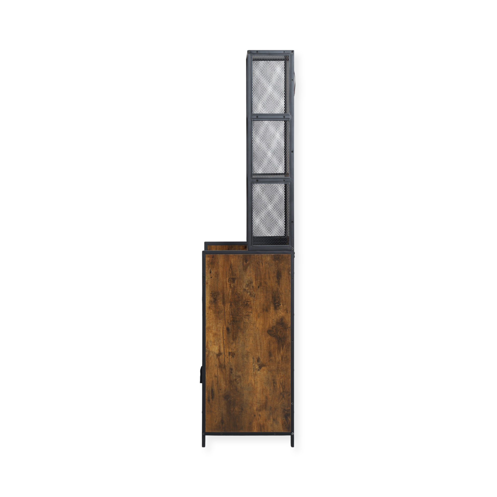 Narrow Display Cabinet - London - Brown