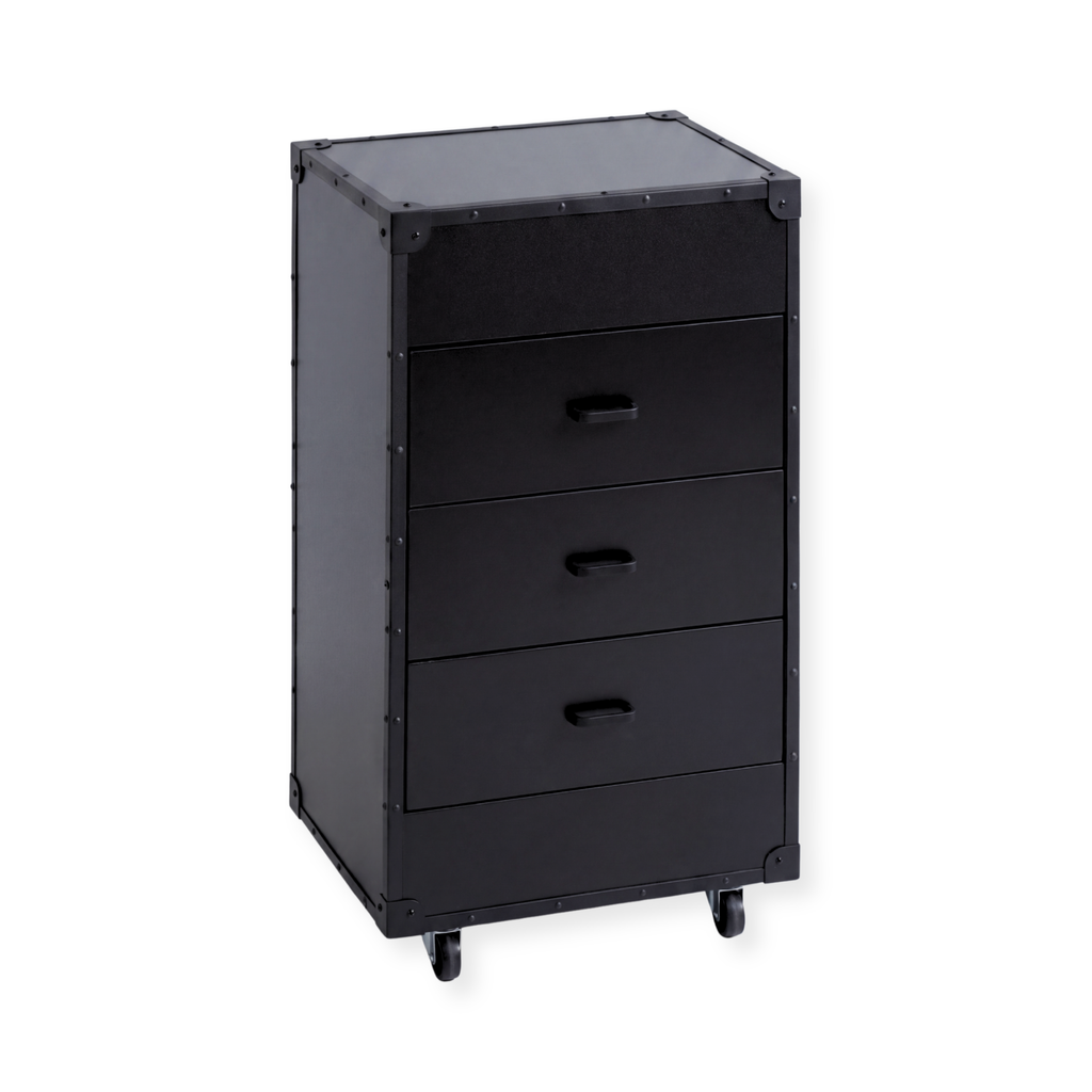 Drawer Cabinet on Wheels - London - Black