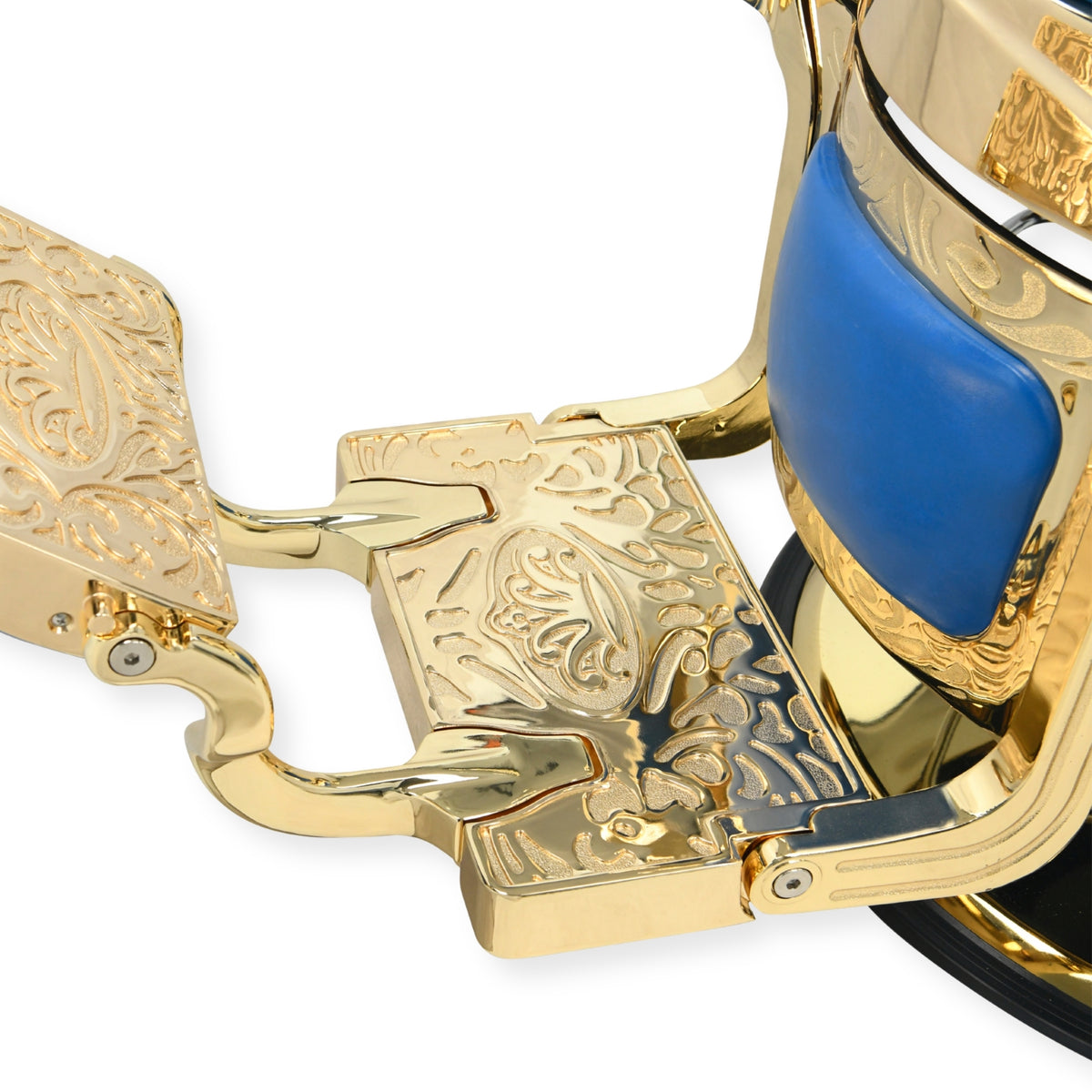 DeltaPro - Barber Chair - DBC006 - Monarch - Gold/Blue