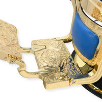 DeltaPro - Barber Chair - DBC006 - Monarch - Gold/Blue