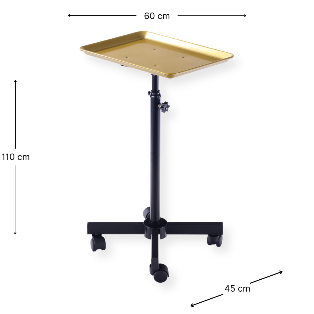 DeltaPro -  Salon Tray on Wheels - Gold