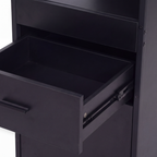 Narrow Display Cabinet  - London - Black