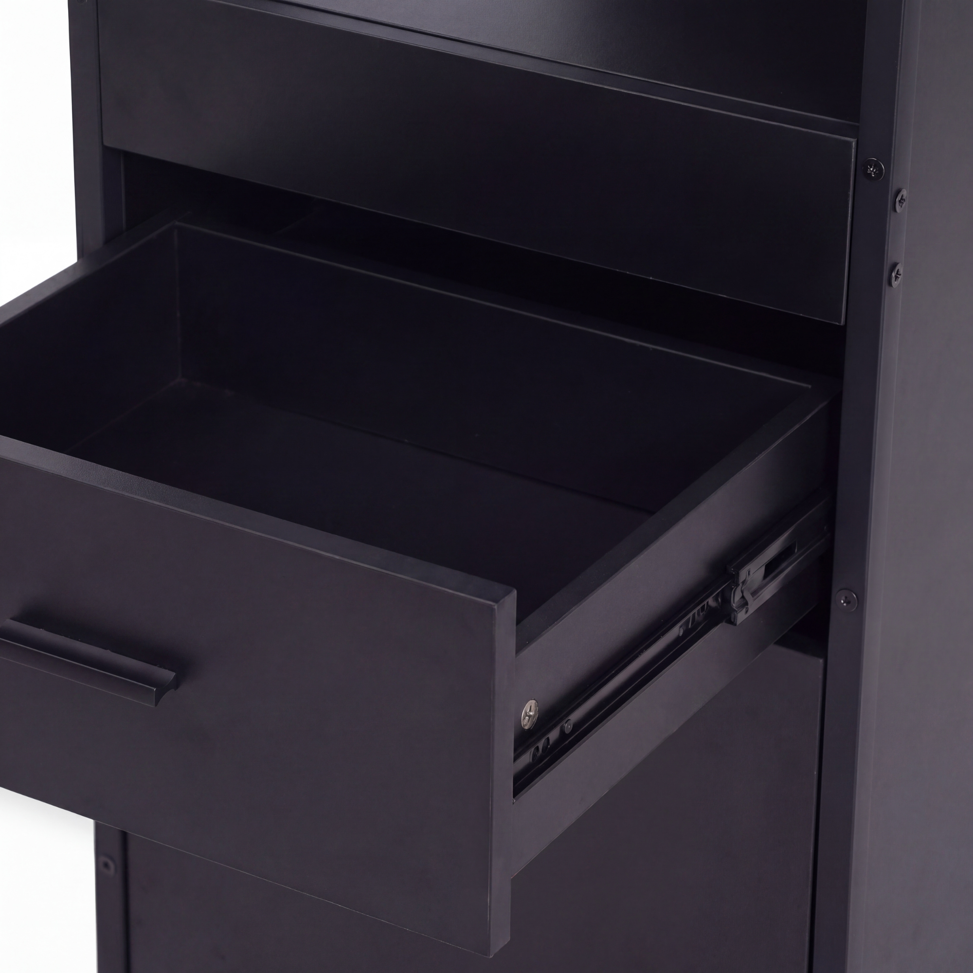 Narrow Display Cabinet  - London - Black