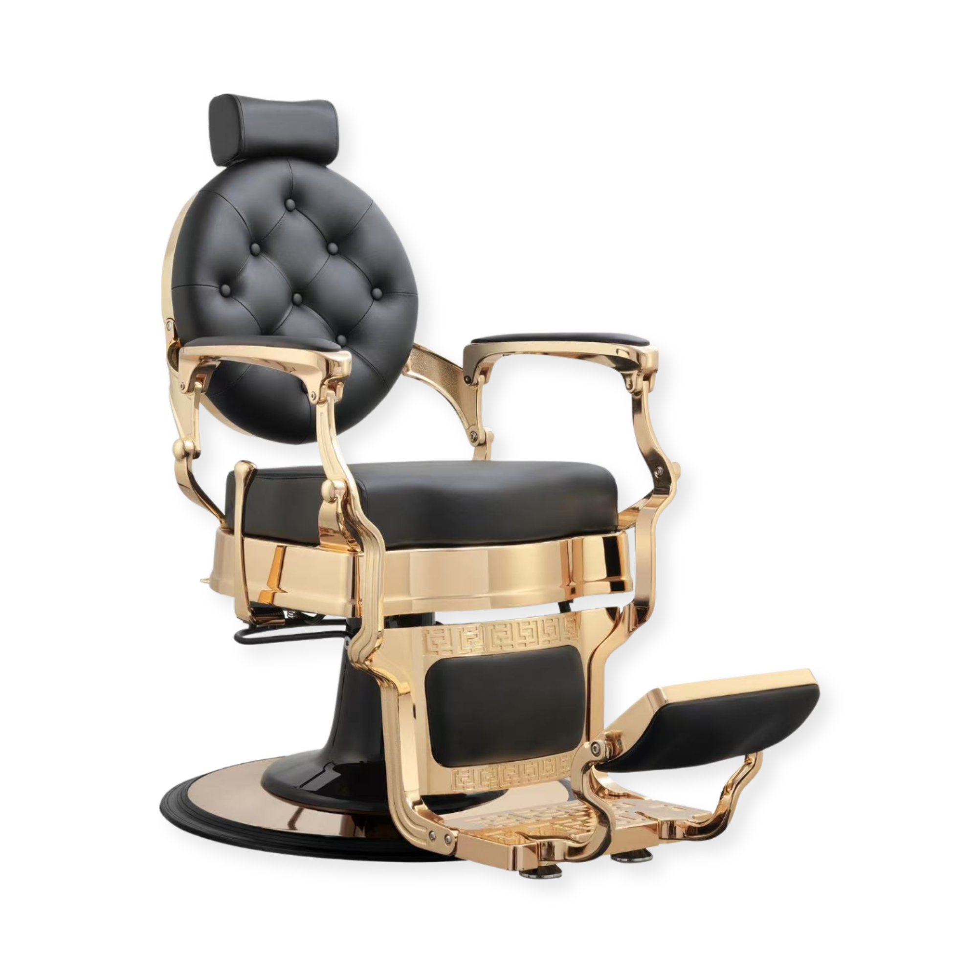 Legend Barber Chair Gold Black
